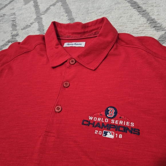 🆕️🎃Tommy Bahama Red Sox Polo - Picture 2 of 4